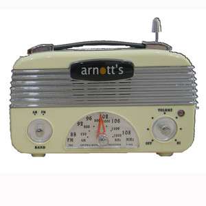 Arnotts Retro Vintage AM/FM Radio Cream  