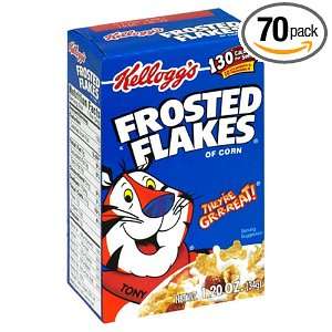 Frosted Frosted Flakes Cereal Individuals, 1.2 Ounce Boxes (Pack of 70 