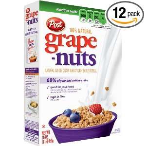grape nuts Cereal, 16 Ounce Boxes (Pack of 12)  Grocery 