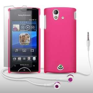   HOT PINK WITH SCREEN PROTECTOR & HEADSET BY CELLAPOD CASES