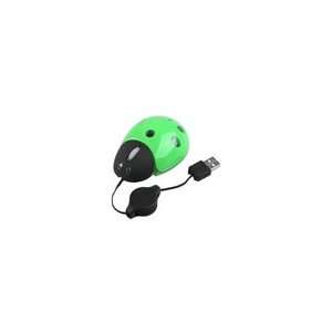  Beetle Shaped USB Optical Mouse (Green and Black) for Dell 