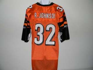 NFL BENGALS REEBOK RUDI JOHNSON #32 JERSEY SZ L NEW  