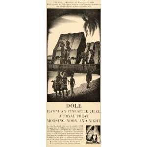   Pineapple Juice Kailua Temple   Original Print Ad