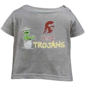   Trojans Ash Infant Oscar the Grouch Crayon T shirt