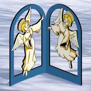  Pattern for Arched Nativity   Angels Patio, Lawn & Garden