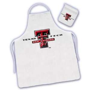   TECH RED RAIDERS OFFICIAL CHEFS APRON + OVEN MITT
