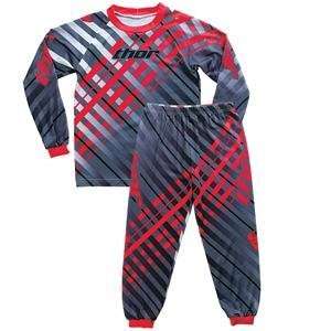 Thor Motocross Toddler Pajamas   6T/Red Automotive