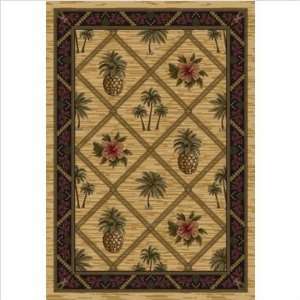  Signature Golden Topaz Palm and Pineapple Rug Size 28 x 