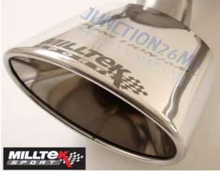 LEON CUPRA R EXHAUST MILLTEK CAT BACK RESONATED QUIETER OVAL MSSE113 