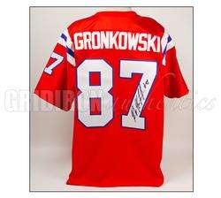 ROB GRONKOWSKI RARE RARE AUTOGRAPHED PATRIOTS THROWBACK AUTHENTIC GAME 