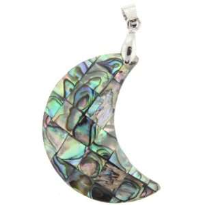 Pendants   Mosaic Abalone & Mother Of Pearl With Silver Plated Bail 