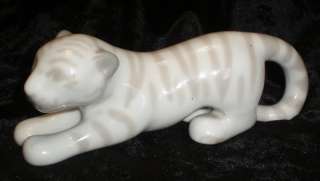 Antique Russian Soviet Porcelain Figurine Figure Tiger  