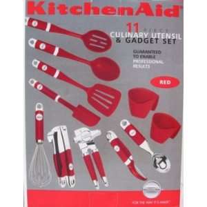  KitchenAid 11 Piece Red Utensil Set
