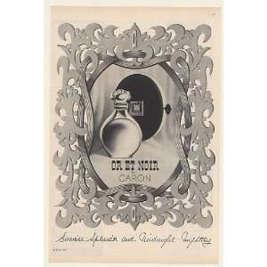   Or Et Noir by Caron Perfume Bottle Print Ad (51717)