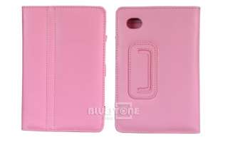 Leather Case Stand for Samsung Galaxy Tab Tablet Pink  