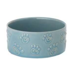  Pacifica Paws Stoneware Dog Bowl Aquamarine