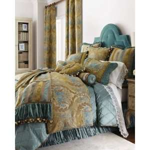   Couture Home Floral European Sham with Tassel Fringe