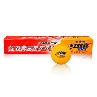   Table Tennis Balls, Tournament Ping Pong Balls, 6 Pack (White/Orange