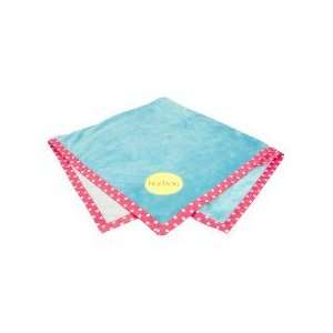  Reversible Aqua and Pink Stroller Blanket Baby