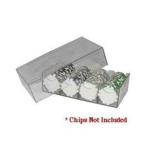  Clear Plastic Chip Storage Box