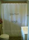Shower Curtain practice yoga inspire motivate practise