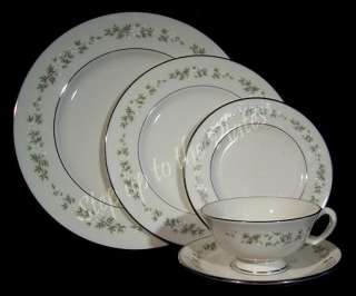 Lenox China ~ Mint ~ BROOKDALE 5 Piece Place Table Setting /s  