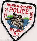 mountain chippewa indian belcourt north dakota shoulder police patch 