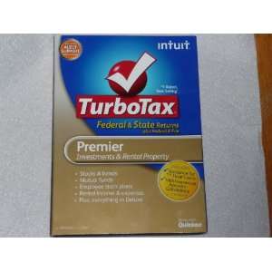  Turbotax Premier 2011 Federal & State Returns Software