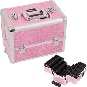   PROFESSIONAL ALUMINUM COSMETIC MAKEUP CASE WITH DIVIDERS   E3304