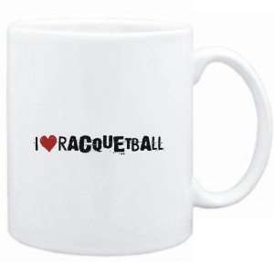  Mug White  Racquetball I LOVE Racquetball URBAN STYLE 