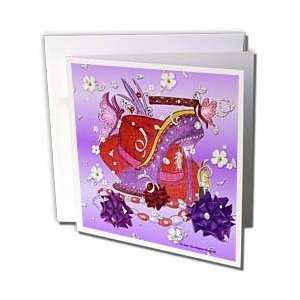   Red Hat Art   My Night Out   Greeting Cards 6 Greeting Cards with