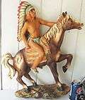 AWSOME 1962 Vintage Universal Statuary Indian & Horse