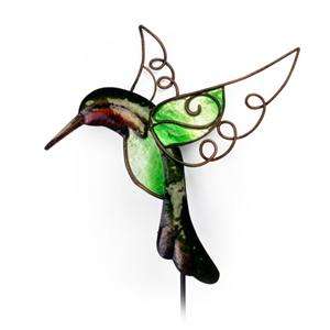Hummingbird Metal Garden Stake Stick or Wall Decor 008981353399  