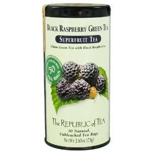 The Republic of Tea   Black Raspberry Green Tea   50 Tea Bags  