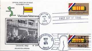 1802 VIETNAM VETERANS H/P FDC BY FRED COLLINS 1979  