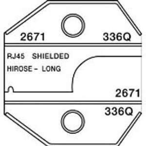 Paladin Tools 2671 Shielded RJ45 Hirose Connectors, Long Body Die for 