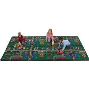   Novelty Educational Places To Go Kids Rug Size 12 x 12 Square Baby