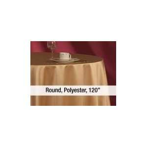   Enhancements 120in Round Black Tablecloth   2 EA