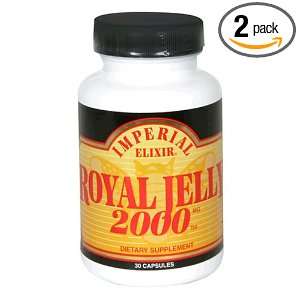  Imperial Elixir Royal Jelly, 2000 mg, 30 Capsules (Pack of 