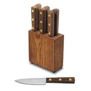 Dexter Russell #6 SET   Green River Steak Knife Block Set, 6 Piece 