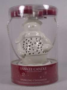 Yankee Candle Snowman Luminary Tealight Holder Sparkling Cinnamon 