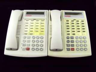   of 2 White Avaya Partner 18D Display Telephones 7311H14G 264  