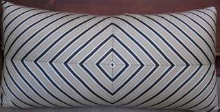   Tree CAMBRIDGE Stripe Black Tan Decorative Throw Bed Pillow NEW  