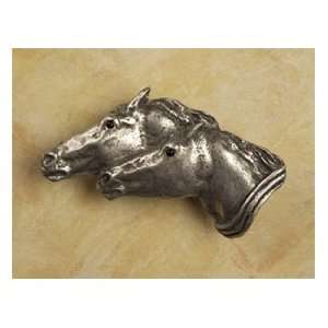   Home Cabinet Hardware 023 Running Horses Knob Bronze with Black Wash
