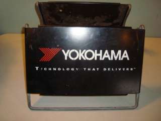 Metal YOKAHAMA TIRE DISPLAY RACK Two Sided METAL TIRE SIGN  