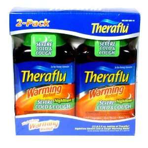 Theraflu Warming Relief Severe Caugh & Cold 8.3 oz Nighttime   2 Pack