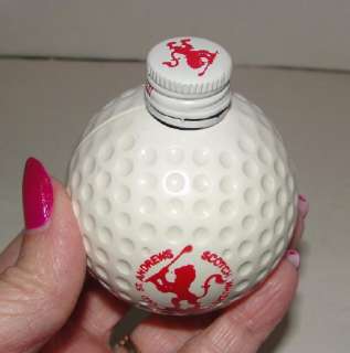   Andrews Scotch Whisky Figural Golf Ball Miniature Bottle & Box  