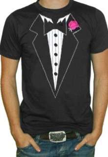  Black Tuxedo with Pink Flower T Shirts #7 Clothing