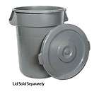 Winco PTC 32G 32 Gallon Grey Trash Can  