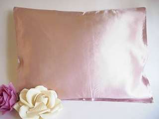 Pink Travel /Toddler size silk pillow case